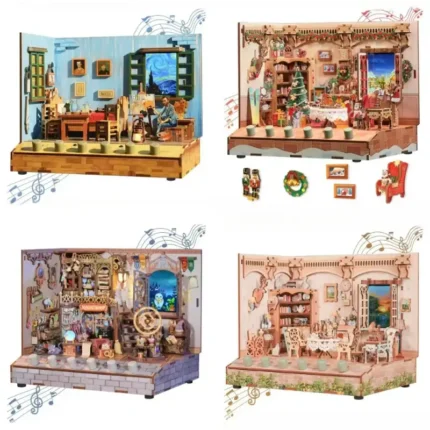 Van Gogh's Bedroom DIY Miniature Model Kits with Sound Effects