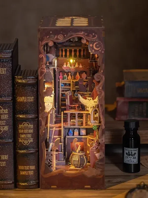 500000167 Enchanted Magic Station 180° Folding DIY Book Nook Kit