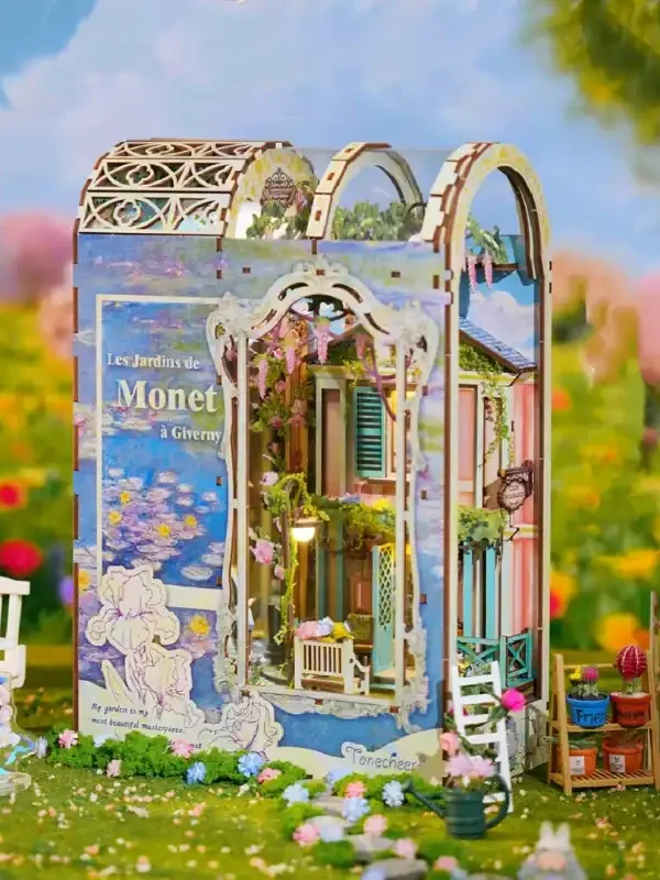 100000017789_副本 Les Jardins de Monet à Giverny Monet's Gardens Book Nook Kit