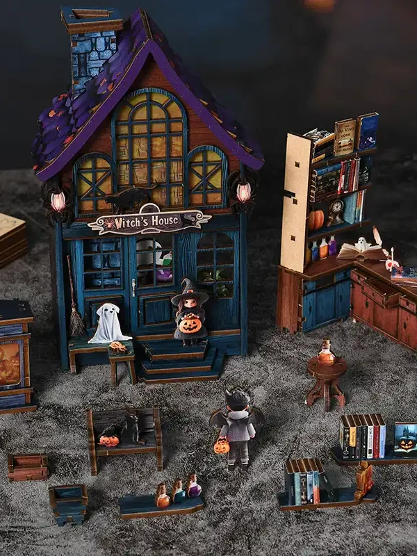 O1CN012ac2qW1KxOEe62Ir4_!!2432691230-0-cib A Magical Night at the Castle DIY Miniature House & Book Nook Kit