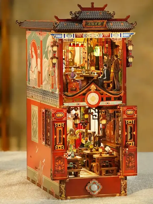 100000014404_副本 The Lost Tomb - Time Raiders - New Moon Hotel DIY Book Nook Kit