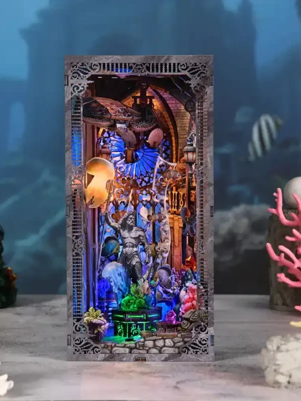 Atlantis: Temple of Poseidon, God of the Sea – Underwater World DIY Book Nook Kit